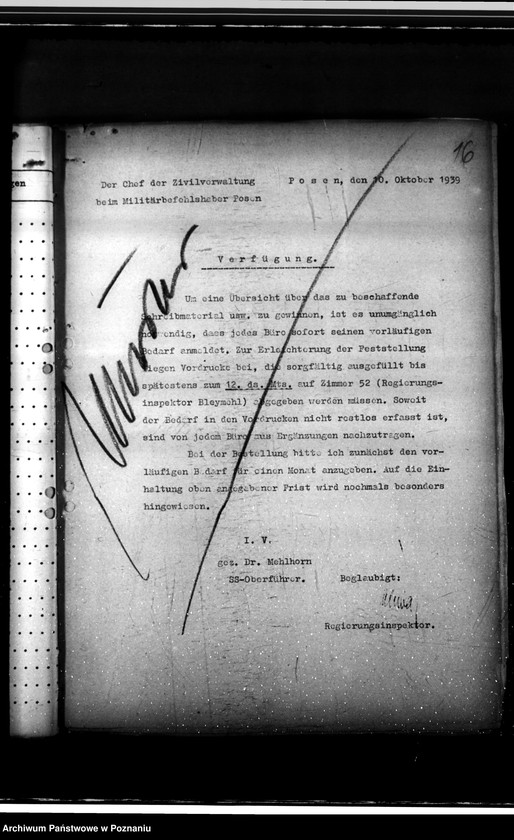 Obraz 20 z jednostki "Anordnungen nur für die Behörde"