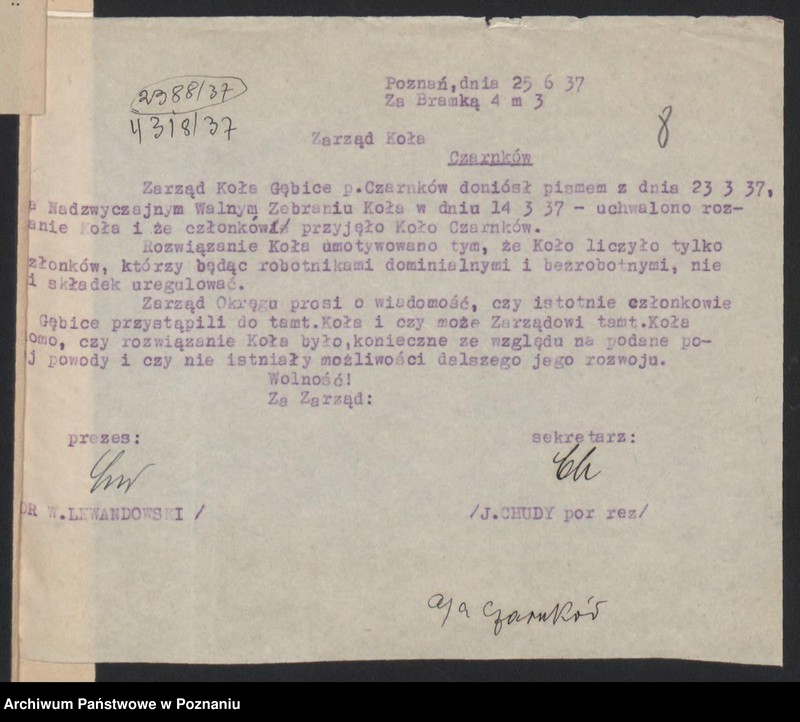 Obraz 13 z jednostki "Gębice, powiat Czarnków akta koła."