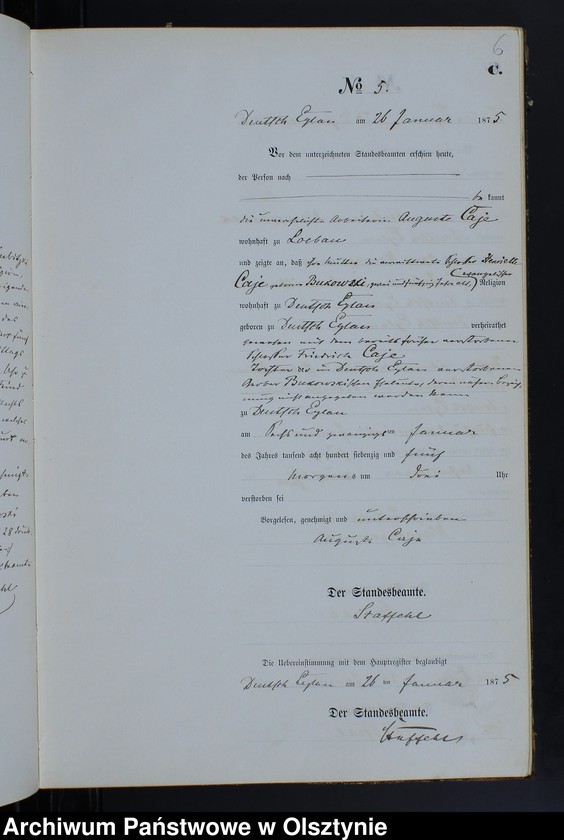 image.from.unit.number "Sterbe-Neben-Register Nr 1 - 126"