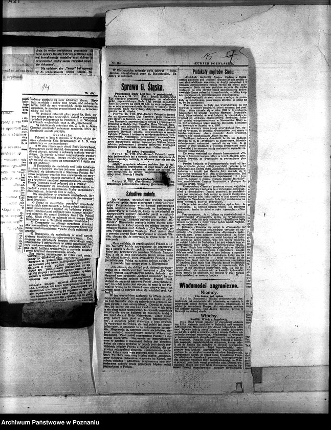 Obraz 19 z jednostki "Sprawy szczegółowo-administracyjne Prasa"