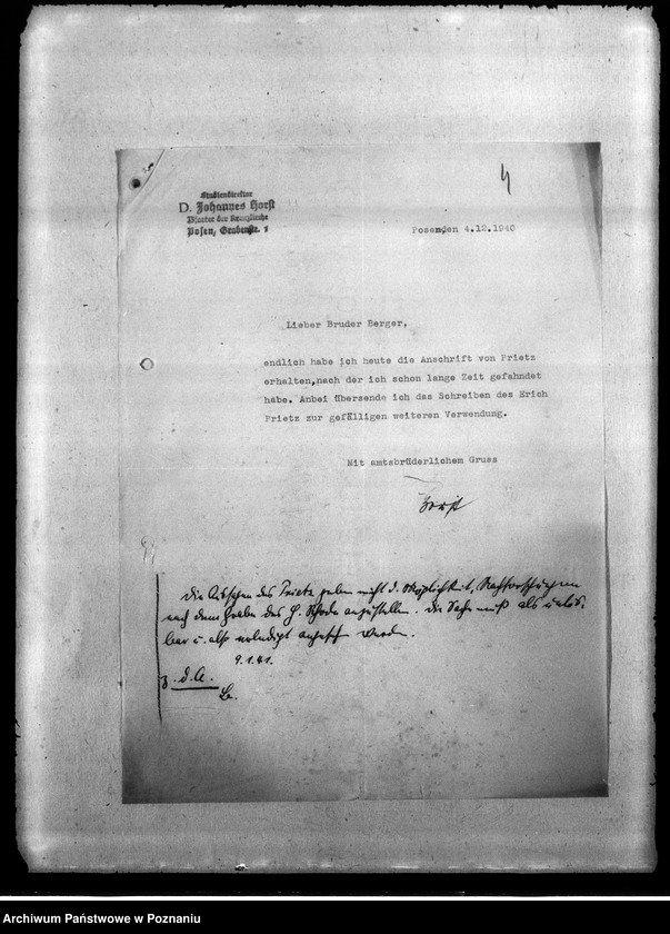 Obraz 8 z jednostki "Korespondencja w sprawie miejscowych Niemców ze Śląska, Wielkopolski i Poznania, którzy zginęli w 1939 roku"