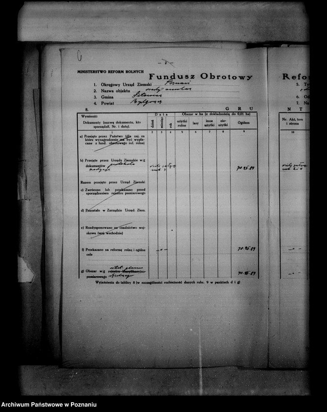 Obraz 10 z jednostki "/Wykaz szacunku przyjęcia dla państwowych nieruchomości ziemskich rozparcelowanych przed 1932/"