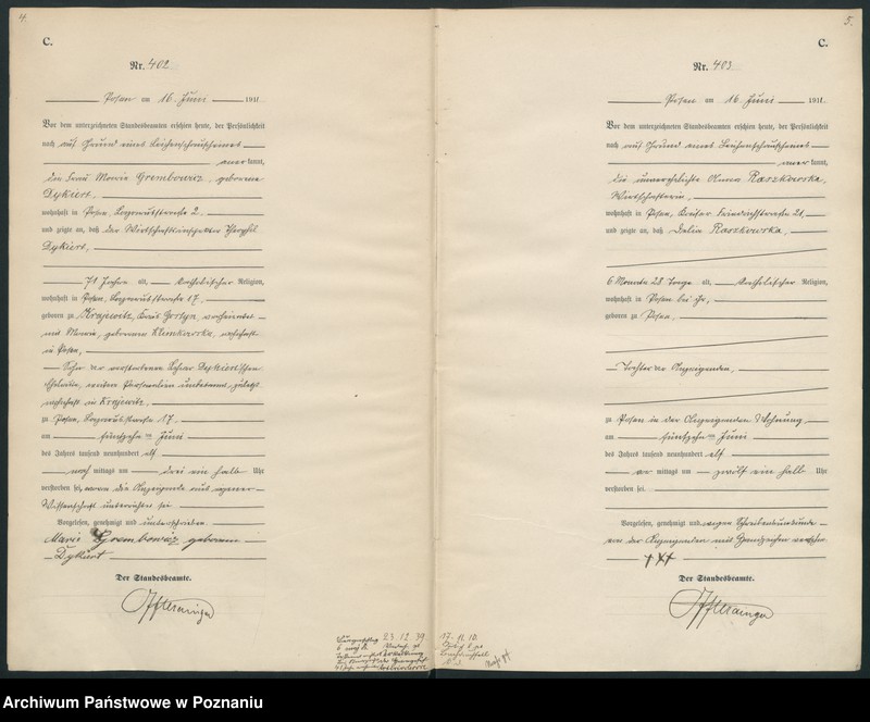 Obraz 5 z jednostki "Księga miejscowa zgonów tom II [Rejestr główny zgonów]"