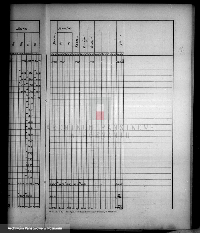 Obraz 11 z jednostki "Rejestr klasyfikacyjno-pomiarowy majątku Stare powiatu wyrzyskiego"