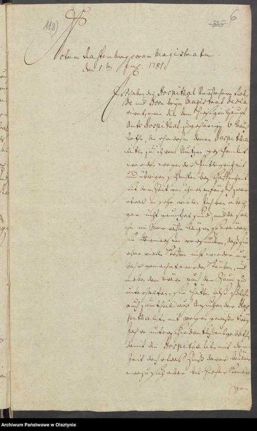 image.from.unit.number "Wegen der auf Erbpacht auszuthuenden Sechs Bruchbeete bey den Rastenburgschen Amts Hospital"