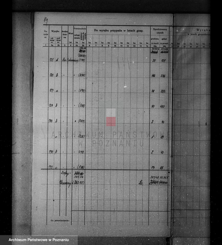Obraz 20 z jednostki "/Nadzór nad gospodarką leśną w majątku Krucz-Goraj w powiecie czarnkowskim Nadleśnictwo Goraj/"