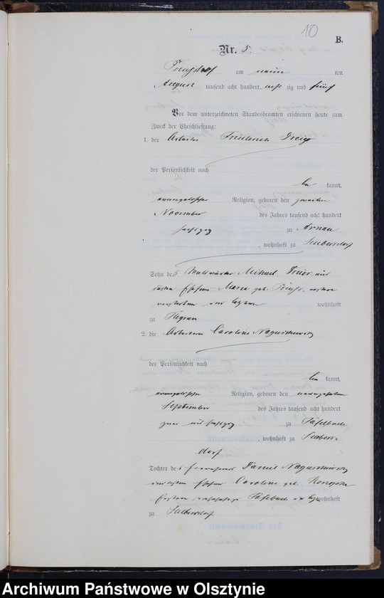 image.from.unit.number "Heiraths-Neben-Register Nr 1 - 16"