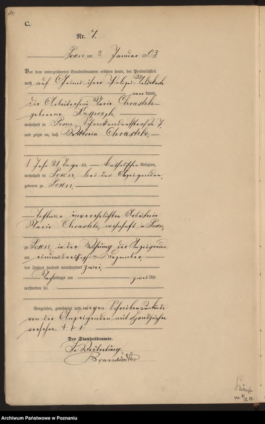 Obraz 7 z jednostki "Księga zgonów tom I"