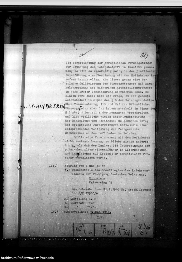 Obraz 16 z jednostki "Unterhaltspflicht für polnische ehemalige Altenteilberechtigte und polnische Landarbeiter"