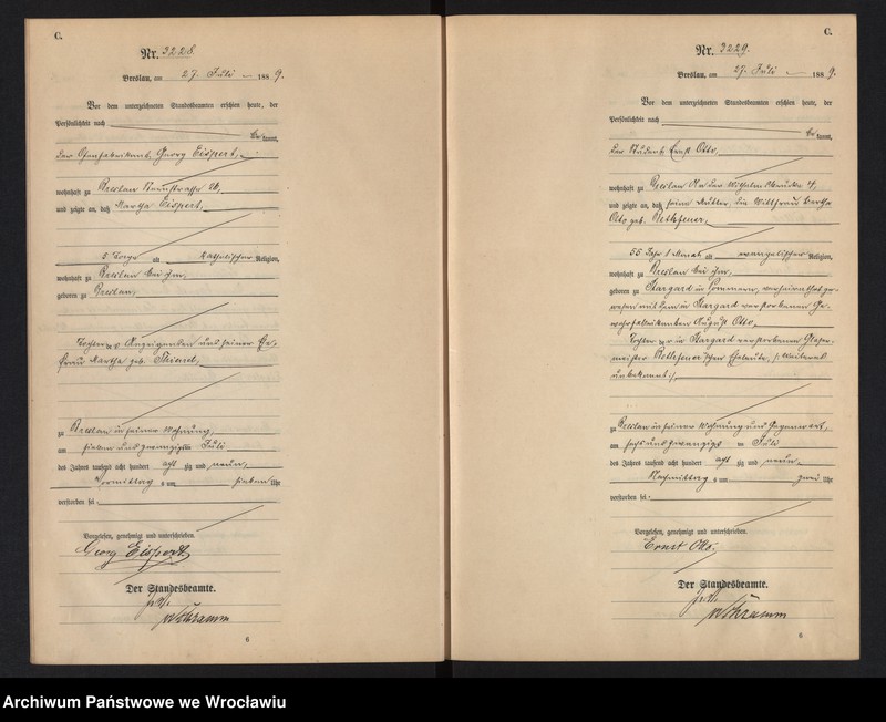 image.from.unit.number "Sterbe-Haupt-Register Breslau I 1889 Band 9"