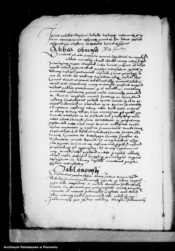 Obraz 20 z jednostki "Inscriptiones, relationes, decreta [inducta]"