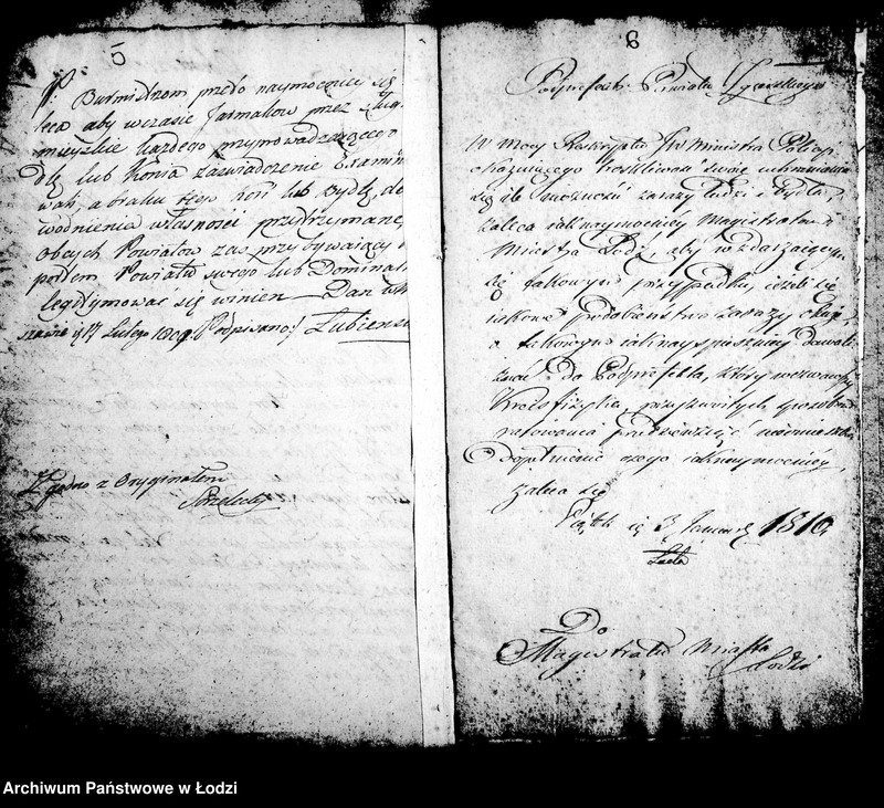 Obraz 10 z jednostki "Akta tyczące się urządzeń względem prowadzenia na jarmarki i sprzedawania bez zaświadczeń inwentarza i zaszłych korespondencji"