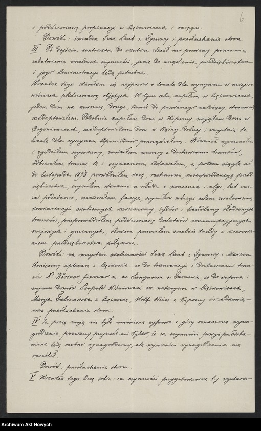 image.from.unit.number "Sprawy sądowe, dotyczące finansów. Pozwy, dekrety"