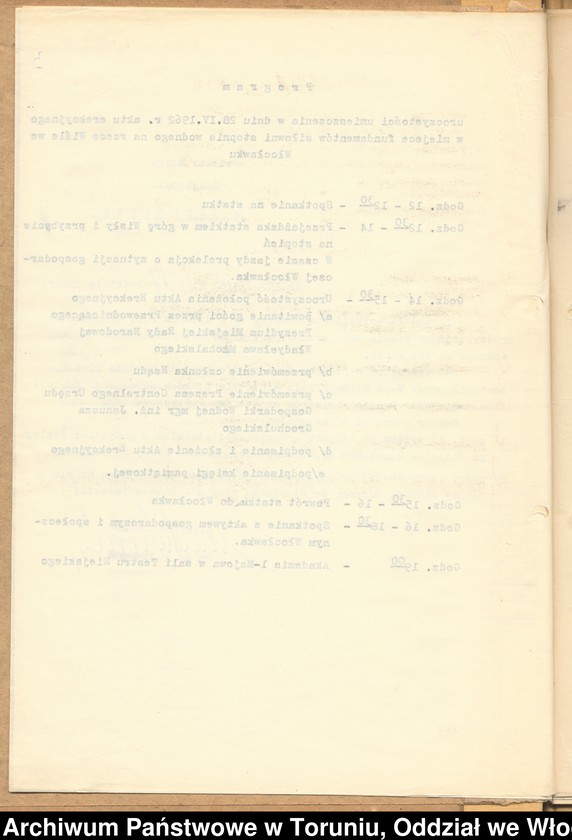 image.from.unit.number "Akt erekcyjny położony w miejscu fundamentów stopnia wodnego we Włocławku w dniu 28.04.1962."