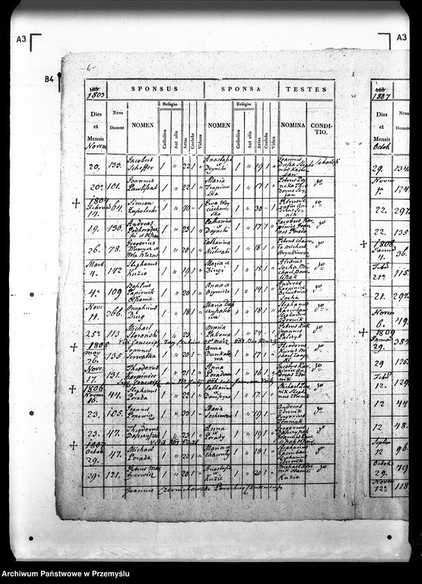 Obraz 11 z jednostki "[Kopie ksiąg metrykalnych parafii Czukiew z filią Uherce (dekanat Sambor)]"