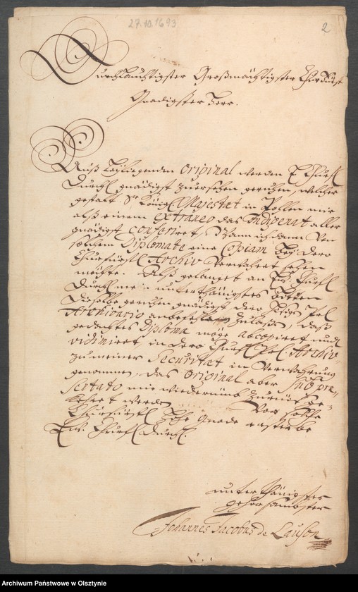 image.from.unit.number "V. [von] Lauson [Johannes Jacobus de Lauson - indygenat]"