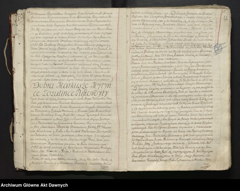 image.from.unit.number ""lustracya Starostw y Krolewszczyzn w Wojewodztwie Podolskim a Powiecie Latyczowskim (...) oraz z teyze lustracyi Kwarta Ustanowiona (...).""