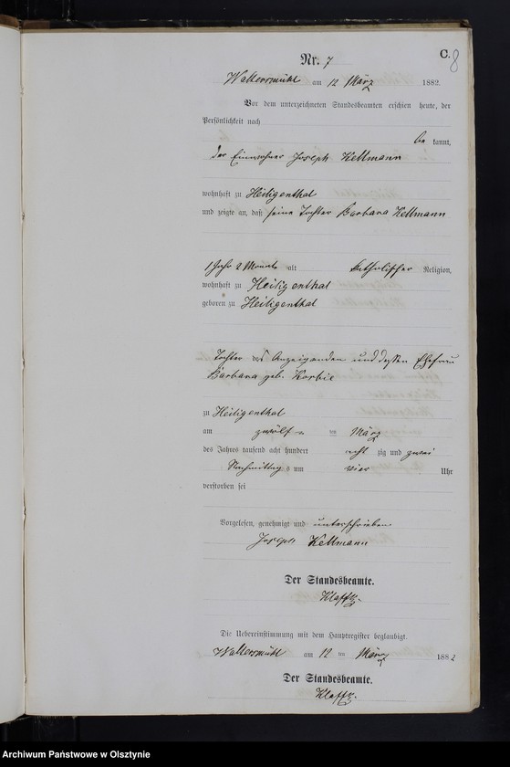 image.from.unit.number "Sterbe-Neben-Register Nr 1 - 46"