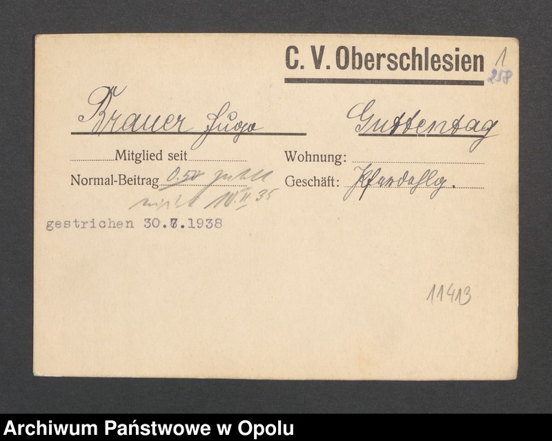 Obraz 3 z jednostki "[Brauer Hugo, Guttentag]"