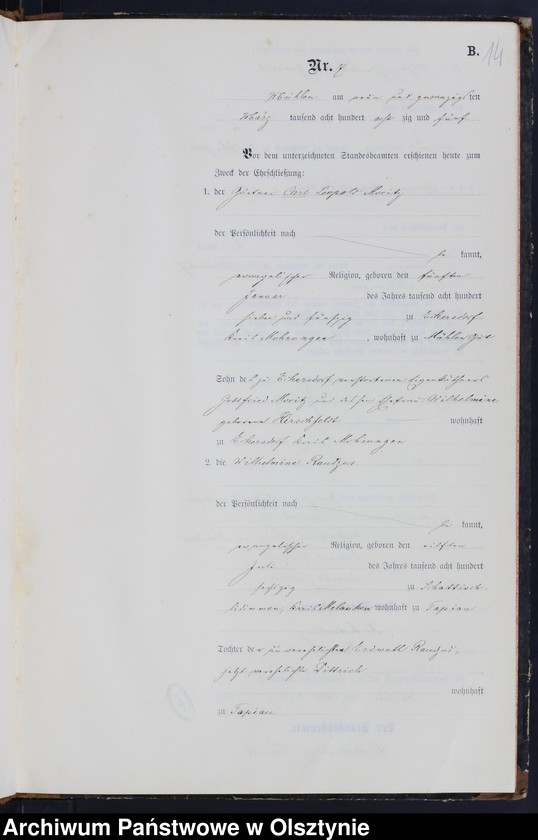 image.from.unit.number "Heiraths-Neben-Register Nr 1 - 40"