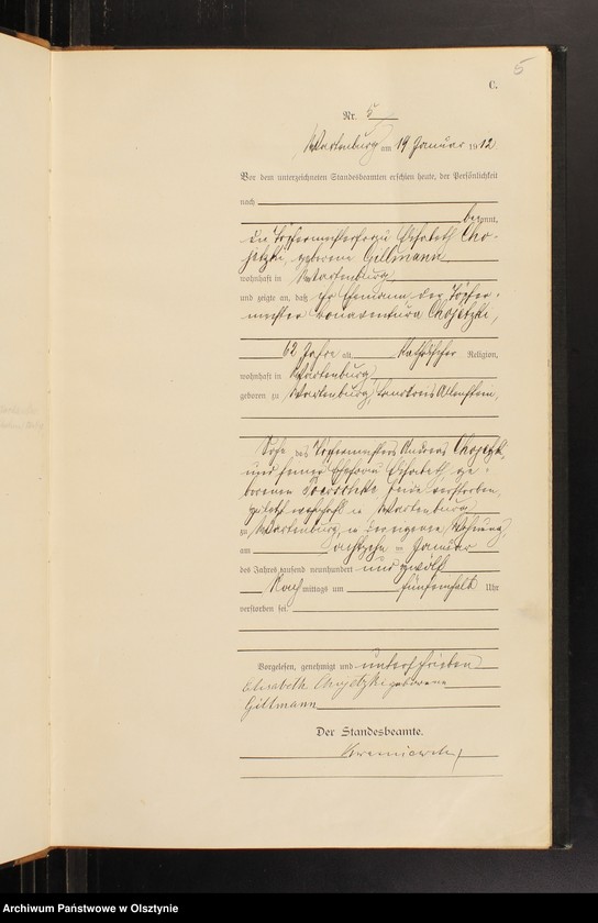 image.from.unit.number "Sterbe-Haupt-Register Nr 1 - 87"