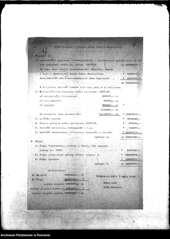 Obraz 10 z jednostki "[korespondencja w sprawie udzielenia zapomóg na roboty interwencyjne w Bydgoszczy]."