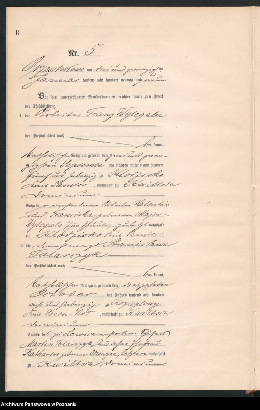 Obraz 12 z jednostki "Księga małżeństw"