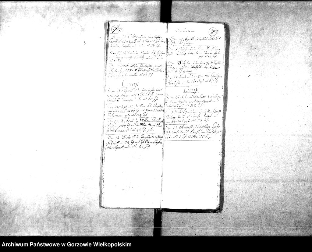 image.from.unit.number "Duplikate der Kirchenbücher von der Parochie Lossow: Lossow (Włostów), Cocceji Anthiel Neudorf (Krzyszczyna), Cocceji Antheil Neuwalde (Krzyszczynka)"
