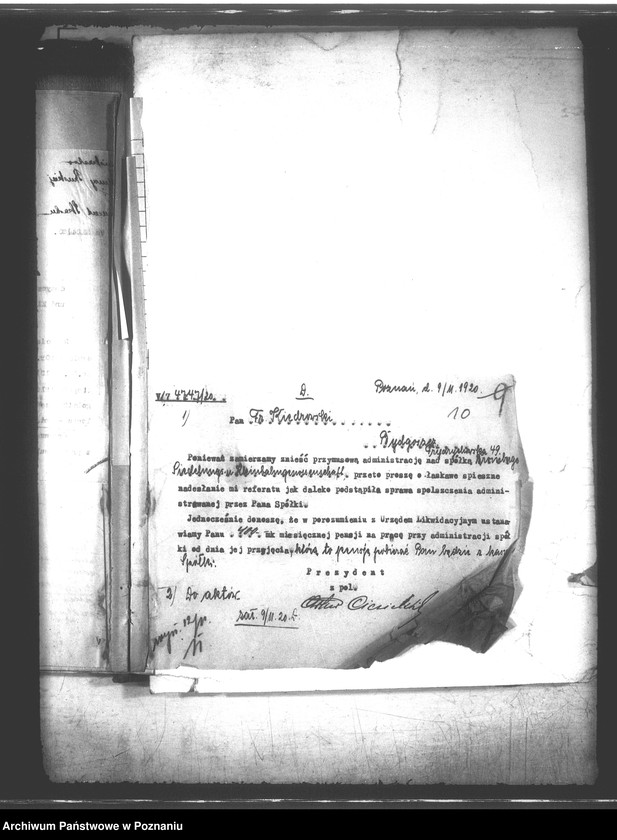 Obraz 14 z jednostki "Przymusowa administracja spółdzielni,,Siedlungs und Kleineaugenossenschaft Bydgoszcz"