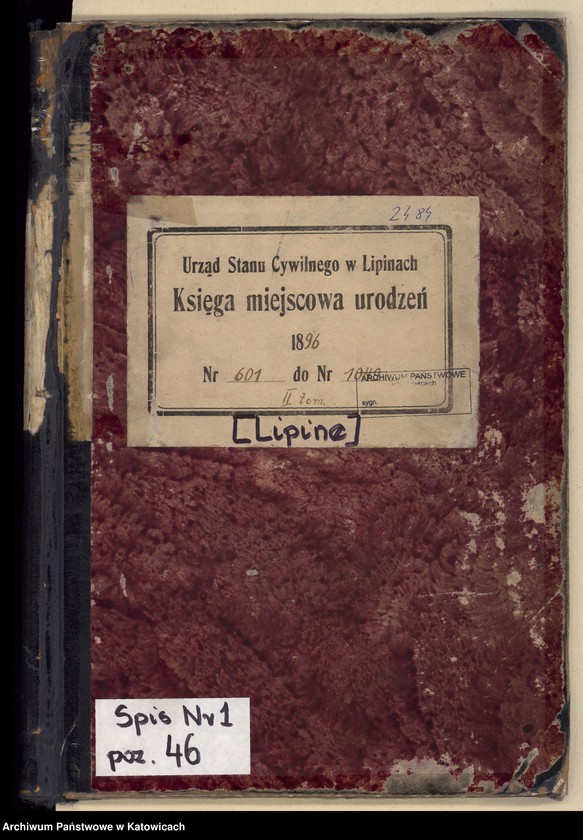 image.from.unit.number "Księga urodzeń T.2 nr 601-1049"