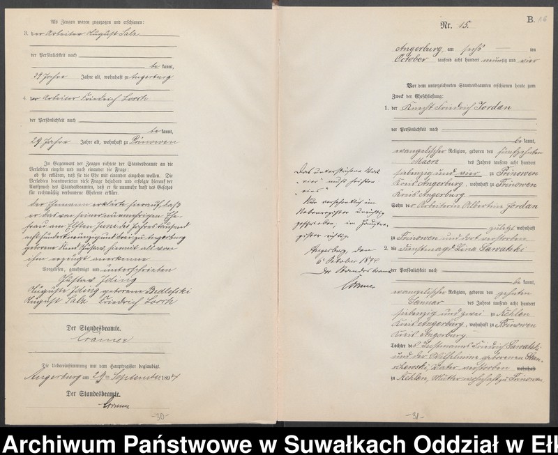 image.from.unit.number "Heiraths-Neben-Register des Preussischen Standes-Amtes Angerburg Kreis Angerburg"