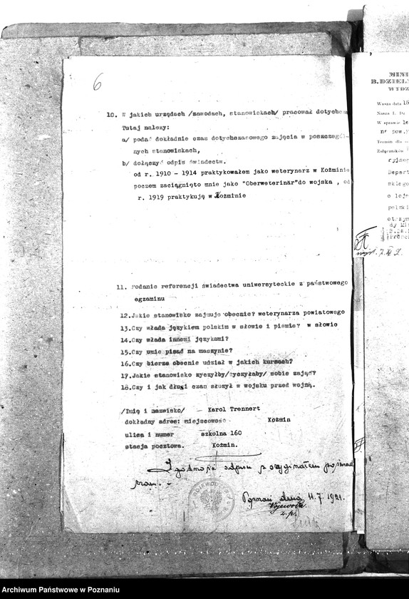 Obraz 10 z jednostki "Pow. lekarz Weterynaryjny Koźmin"