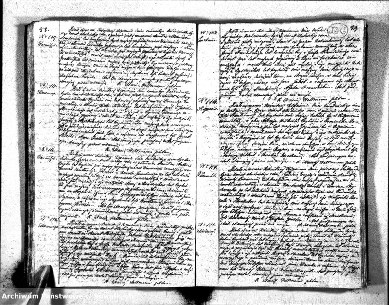 image.from.unit.number "Duplikat Aktów Urodzonych, Zaślubionych i Zeszłych Urzędnika Stanu Cywilnego Rzymsko-Katolickiego Kościoła Obrzędu Łacińskiego Parafii Kopciowskiey z Roku 1840"