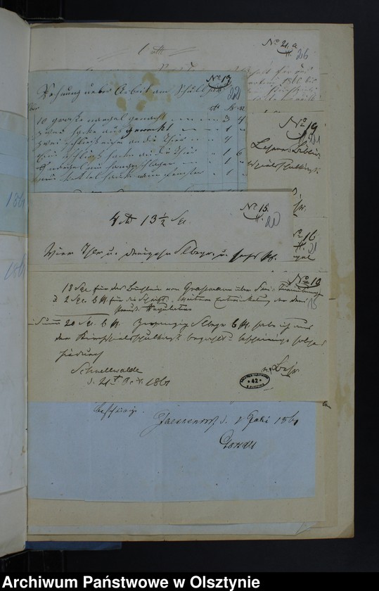 image.from.unit.number "Einnahme Beläge und Ausgabe Beläge der Kirchspiels Schulkasse zu Schnellwalde"