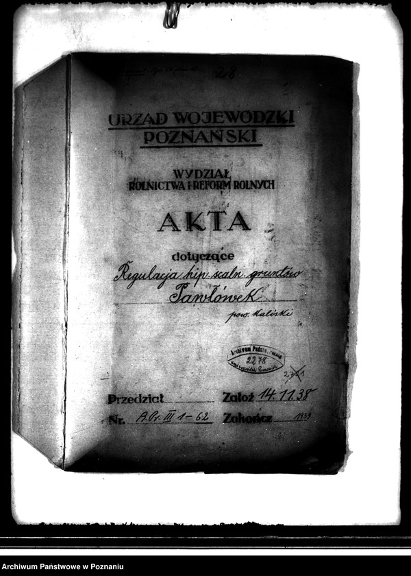 image.from.unit.number "Regulacja hipoteczna scalonych gruntów we wsi Pawłówek powiatu kaliskiego"