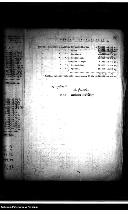 Obraz 19 z jednostki "Wykaz zgłoszeń na nabycie ziemi z parcelacji majątku Białośliwie"