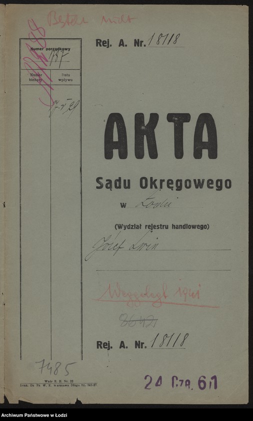 Obraz 2 z jednostki "Józef Lwin – wyrąb lasu w Gostkowie"