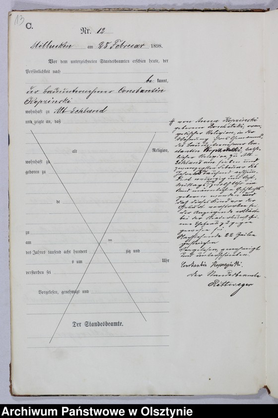 image.from.unit.number "Sterbe-Haupt-Register Nr 1 - 77 i 1 - 76"