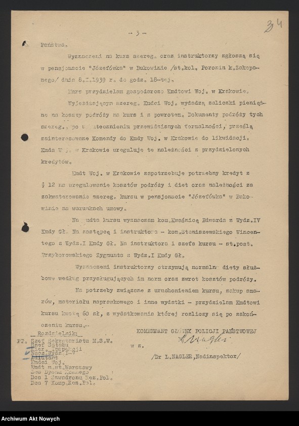 Obraz 7 z jednostki "Szkolenie i wyróżnienia funkcjonariuszy Policji Państwowej. Instrukcje, okólniki."