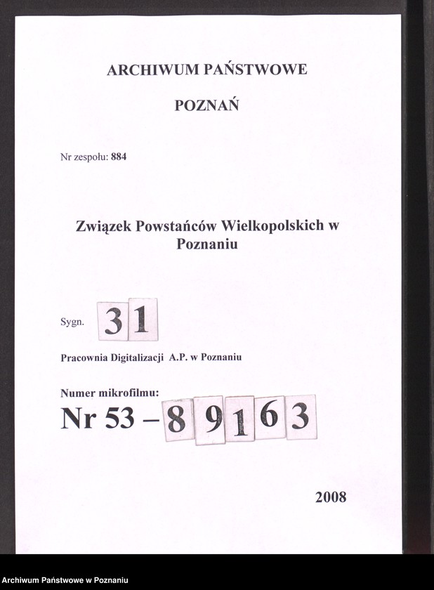 Obraz 1 z jednostki "Spis zweryfikowanych 101 - 4621."