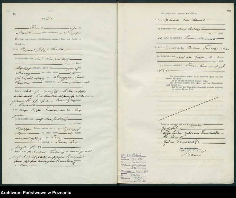 Obraz 17 z jednostki "Księga miejscowa małżeństw tom II [Rejestr główny małżeństw]"