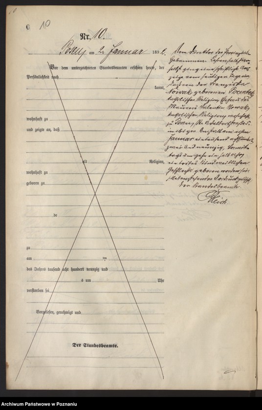 Obraz 13 z jednostki "Księga zgonów t. I"