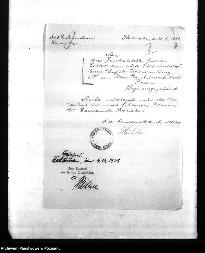 Obraz 13 z jednostki "Amtliche Meldungen Kreis Warthbrüchen (Koło)"