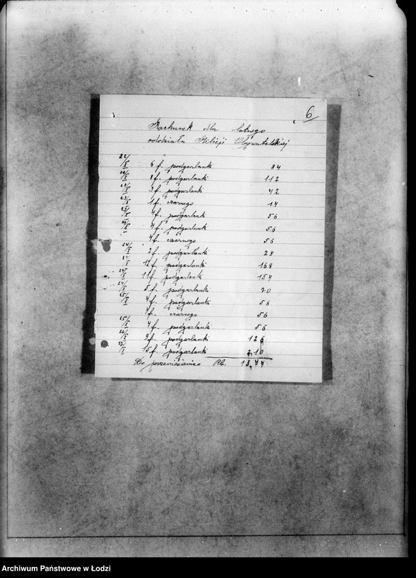 Obraz 9 z jednostki "Raporty kasowe Milicji Obywatelskiej dzielnica II"