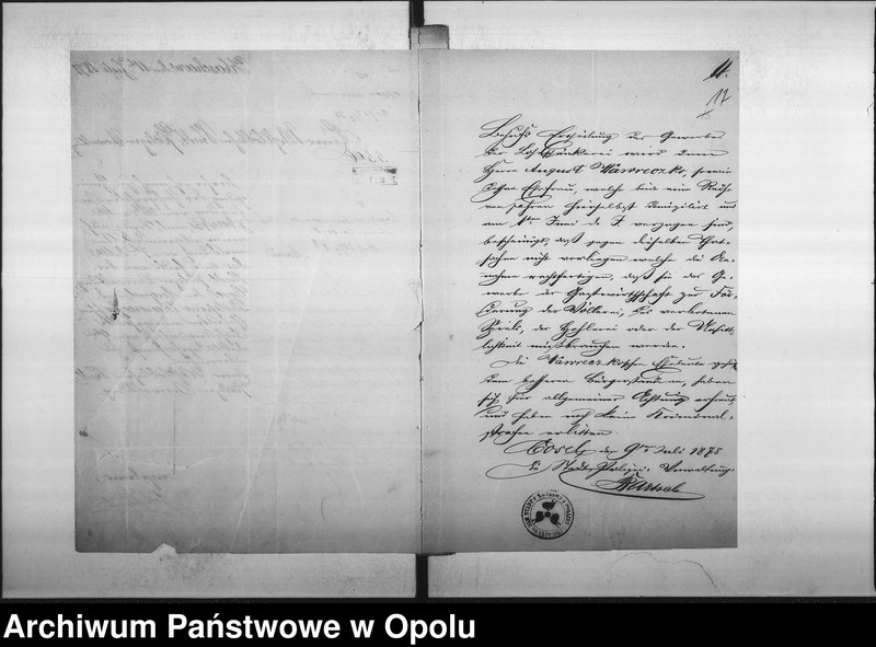 Obraz 16 z jednostki "Acta des Magistrats zu Oppeln betreffend Gastwirtschaft im Adametz