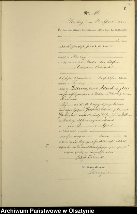 image.from.unit.number "Sterbe-haupt-Register Nr 1 - 23"