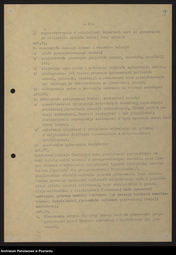 Obraz 12 z jednostki "NSZZ "Solidarność" - protokoły z posiedzeń Komisji Zakładowej z lat 1989-1991"