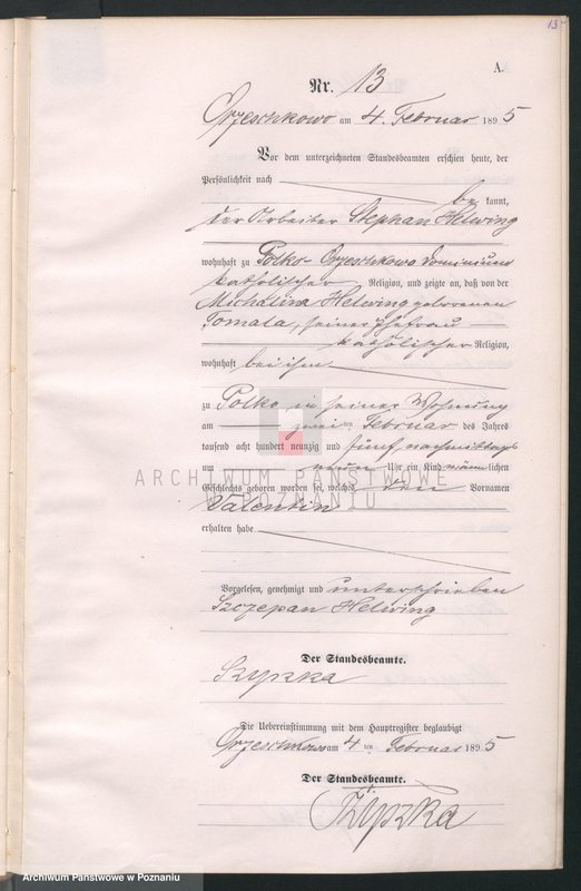 Obraz 16 z jednostki "Księga urodzeń"