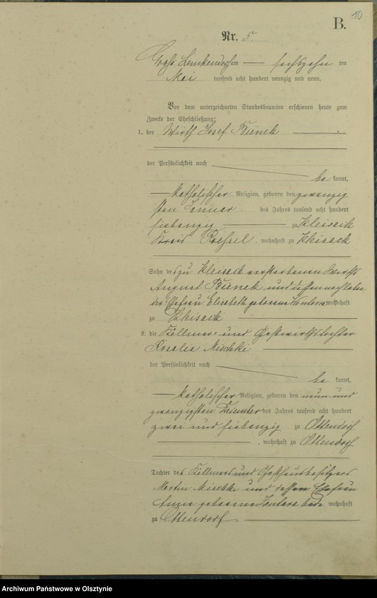 image.from.unit.number "Heiraths-Haupt-Register Nr 1 - 21"