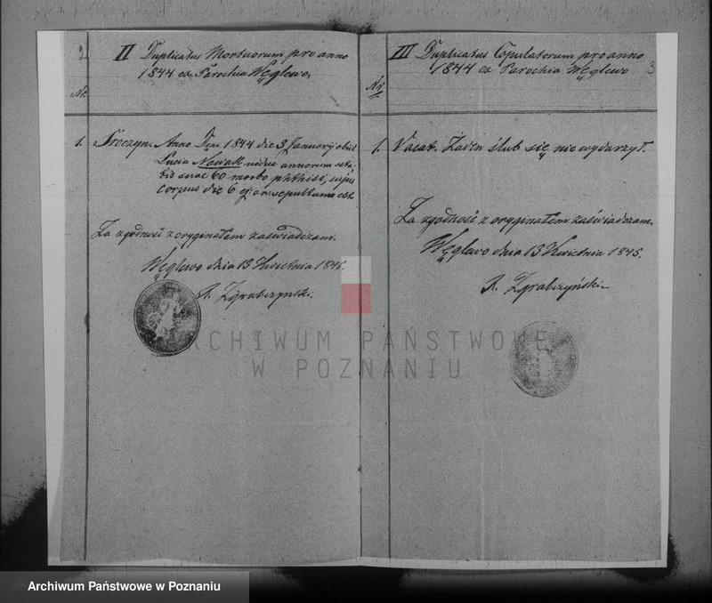 Obraz 4 z jednostki "Duplikat baptisatorum, copulatorum, mortuorum"